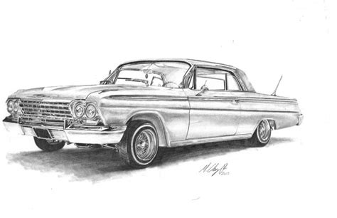 Lowrider Car Drawings at PaintingValley.com | Explore collection of ...