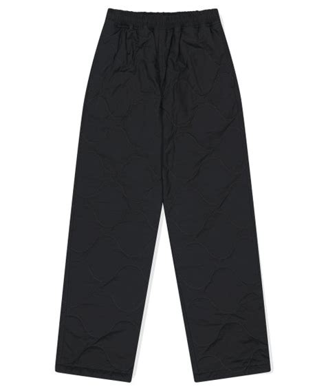 MUSINSA MAHAGRID QUILTED PANT BLACK MG2DFMPA21A