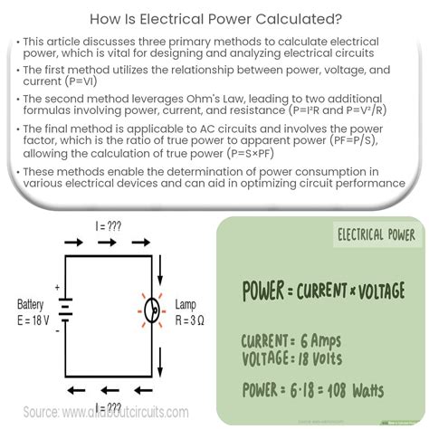 C Mo Se Calcula La Potencia El Ctrica