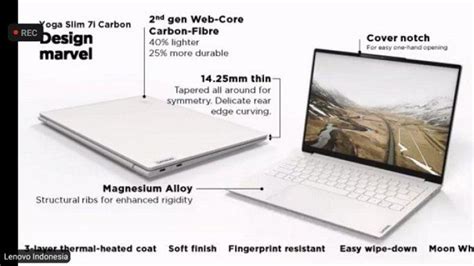 4 Laptop Ultra Slim Yoga Rilis Lenovo Yoga Slim 7i Carbon Paling Tipis