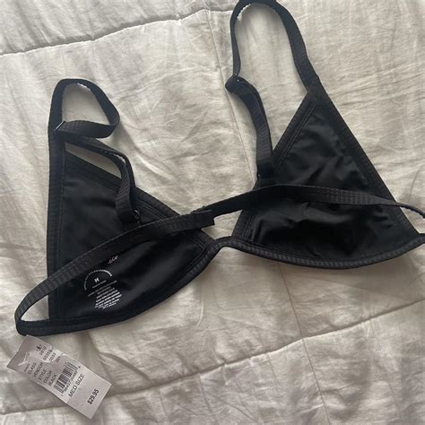 Brand New Pacsun Black Bikini Top Size Medium No Depop
