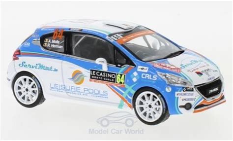 Modellino In Miniatura Peugeot 208 1 43 IXO R2 WRC No 64 WRC Rallye