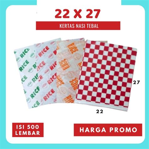 Jual Kertas Nasi Printing 22x27 Foodgrade KFC Paper Wrap Burger