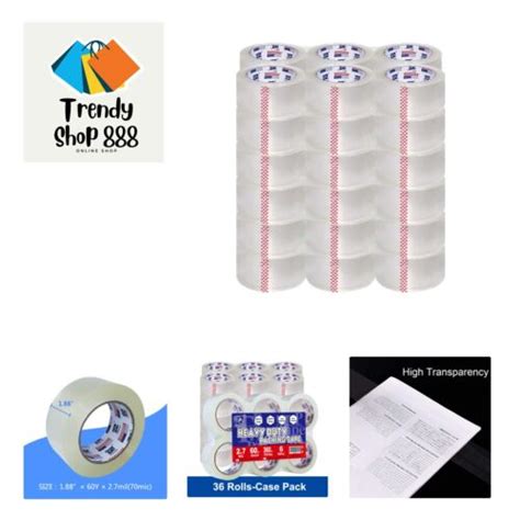 Heavy Duty Packing Tape Rolls Total Y Clear Mil