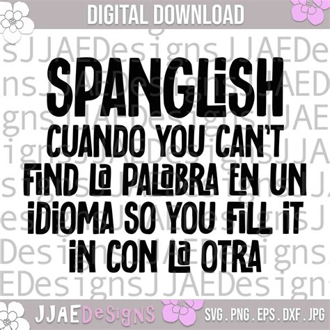 Spanglish Svg Hispanic Svg Latina Svg Melanin Svg Educated Etsy