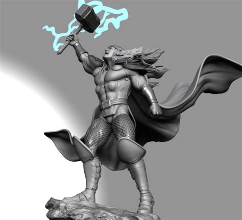 Archivo D Thor Dios Del Trueno Modelo Para Descargar Y Imprimir En