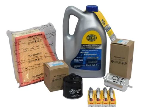 Kit Afinación Vw Gol 2009 2020 Con Aceite Sintetico Hella Envío gratis