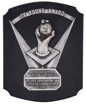 Lot Detail - 1986 Roger Clemens American League Cy Young Duplicate Award