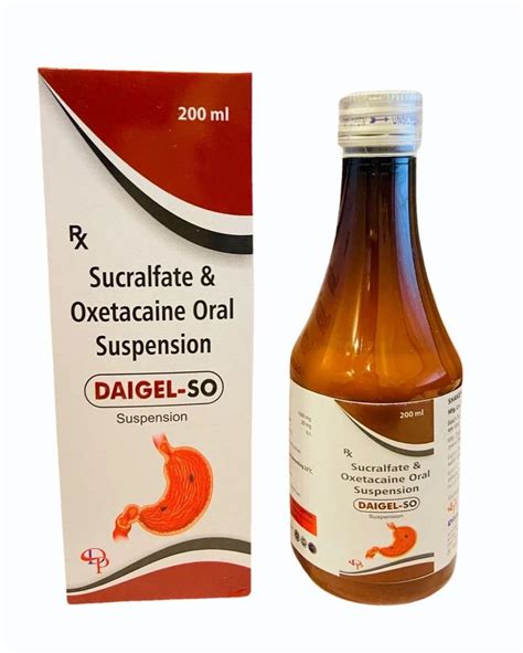 Sucralfate Oxetacaine Oral Suspension 200 Ml At Rs 245 Bottle In