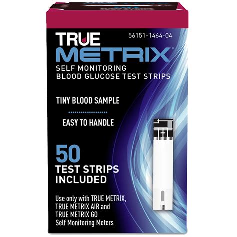 TRUE METRIX Blood Glucose Test Strips NFRS 50 Count Box Walmart