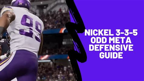 Madden 22 Defensive Tips Nickel 3 3 5 Odd 5 Man Edge Rush Youtube