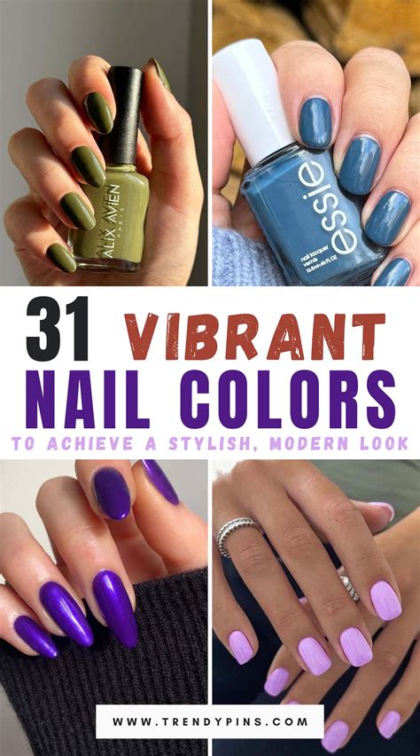 31 Vibrant Nail Colors To Achieve A Stylish Modern Look