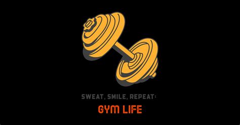 Sweat Smile Repeat Gym Life Fitness Sticker Teepublic