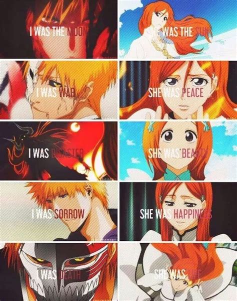 Kurosaki Ichigo And Orehime Inoue I And She Bleach Anime Bleach Funny