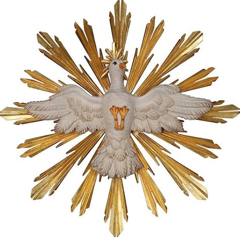 Sculpture Statue Of The Holy Spirit Carved In Wood Of Etsy