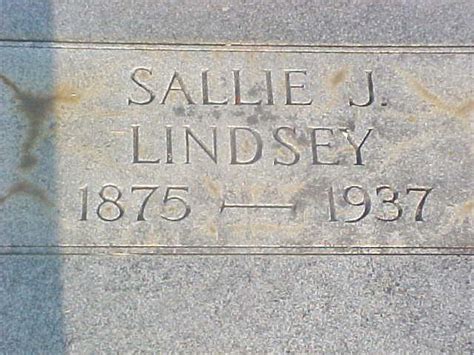 Sarah Jane Sallie Rutherford Lindsey Memorial Find A Grave