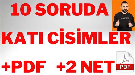 Katı Cisim 10 SORUDA İFŞA KONU ÖZETLİ 2 NET İÇİN İZLE 2024