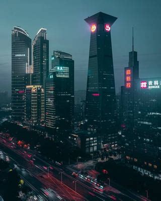 Shenzhen at Night : r/neoncities