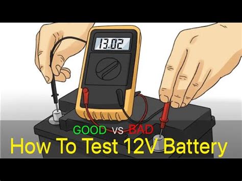 How To Test V Battery With Multimeter Youtube