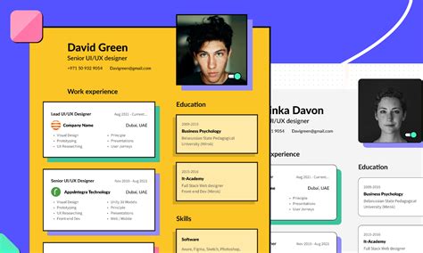 Cv Template Resume Figma Community