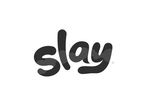 Slay Bubble Letter Logo Letter Logo Bubble Letters Logo