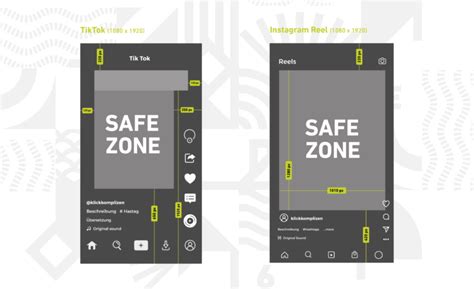 Safezones Tiktok Vs Instagram Reel Klickkomplizen