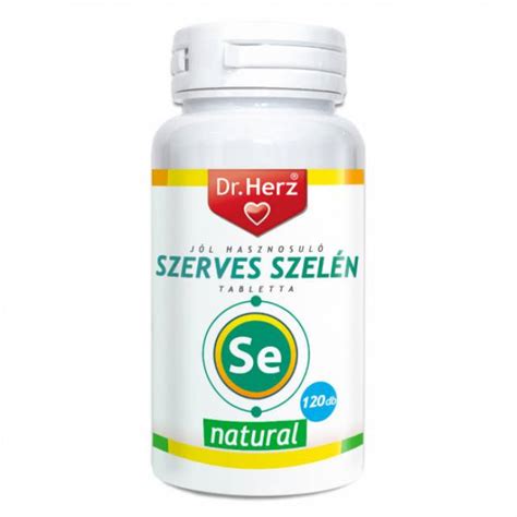 Dr Herz Szerves Szelén 100 µg tabletta 120 db Pécs Egészség Szépség