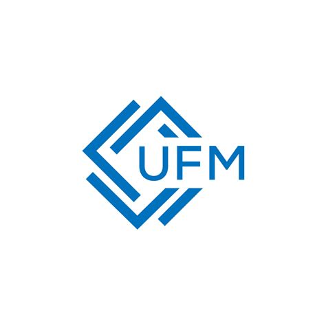 UFM technology letter logo design on white background. UFM creative ...