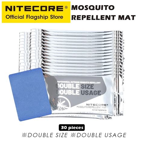 Nitecore 30pcs Mosquito Repellent Mats Tablets Double Size Double Usage