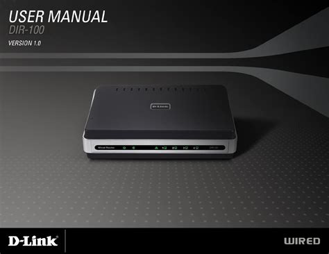 Handleiding D-Link DIR-100 (pagina 1 van 55) (Engels)