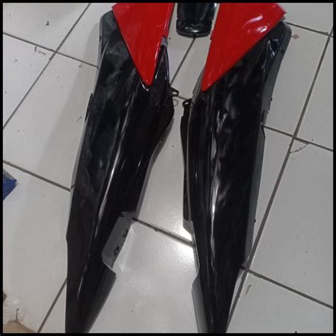 Jual Gratis Ongkir Cover Body Supra X Warna Hitam Merah