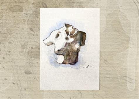 Original Watercolor Painting Nude Woman Original Work Nude In Watercolor Statue Drawing