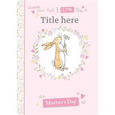 Guess How Much I Love You Personalised Mothers Day Card Danilo