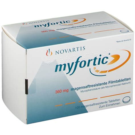 MYFORTIC 360 Mg Magensaftresistente Tabletten 100 St Mit Dem E Rezept