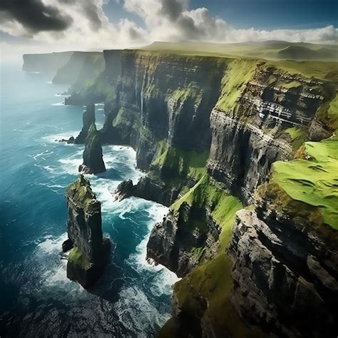 Premium Photo | Moher cliffs in Ireland