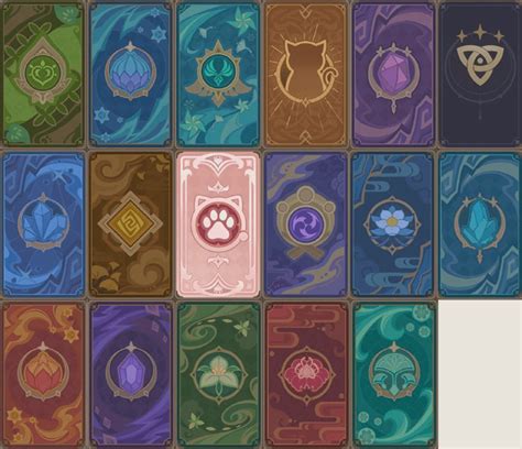 TCG card backs : r/Genshin_Impact_Leaks