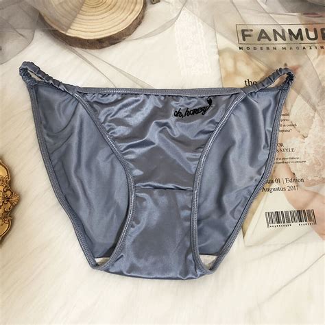 Packs Lot Womens Satin Panties Underwear Sexy Silky Brief French String Bikini Ebay