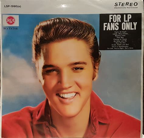 Album For Lp Fans Only De Elvis Presley Sur Cdandlp