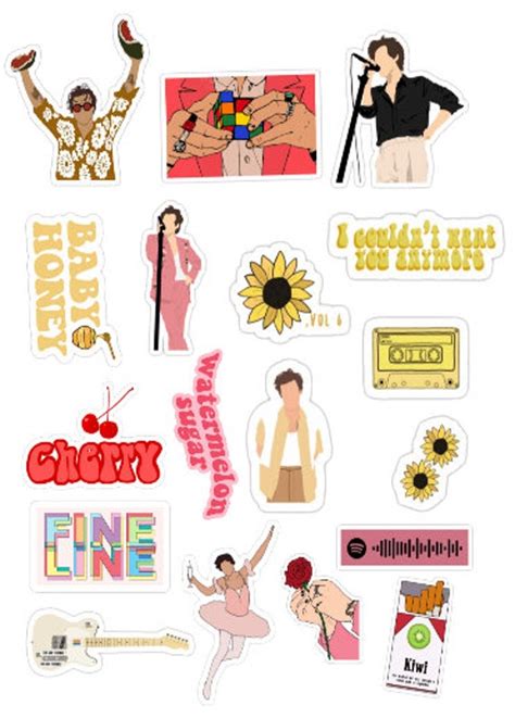 Harry Styles Stickers waterproof - Etsy