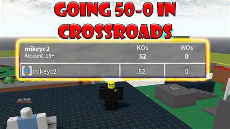 Roblox 50 0 Game Of Crossroads Ffa Gameplay Youtube