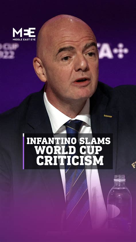 Middle East Eye On Twitter Fifa President Gianni Infantino Hit Back