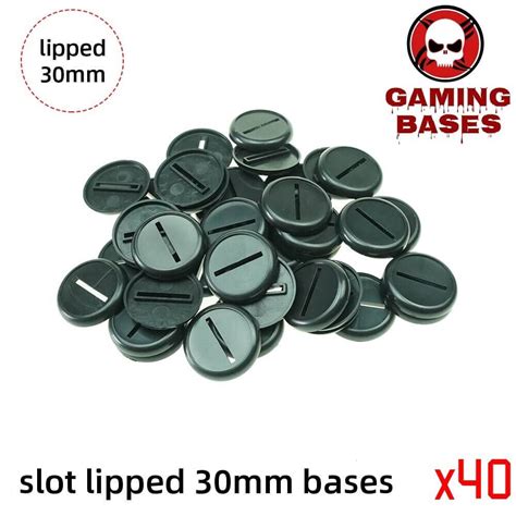 30mm Slot Lipped Bases Table Games Model Bases 30mm Lipped Round