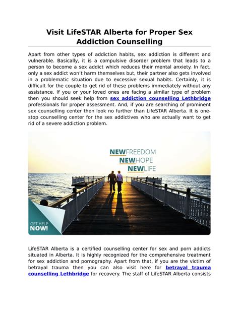 Ppt Visit Lifestar Alberta For Proper Sex Addiction Counselling Powerpoint Presentation Id