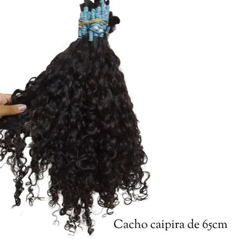 Jp Cabelos Cabelo Humano Cacho Caipira Cm Cada Gm