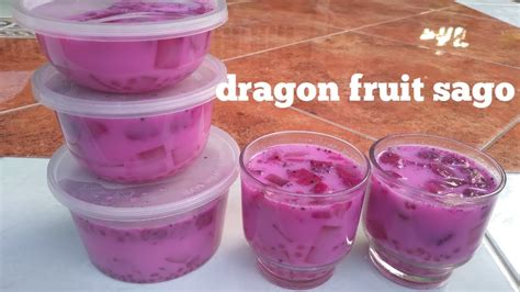 RESEP BUAH NAGA SAGO RESEP DRAGON FRUIT SAGO YouTube