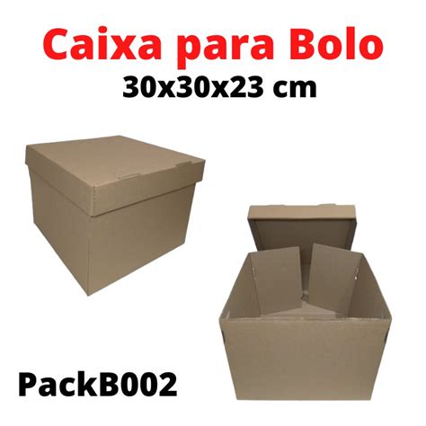 CAIXA NAKED CAKE 30X30X23 CM 20 CAIXAS OFERTA BAHIA Shopee Brasil