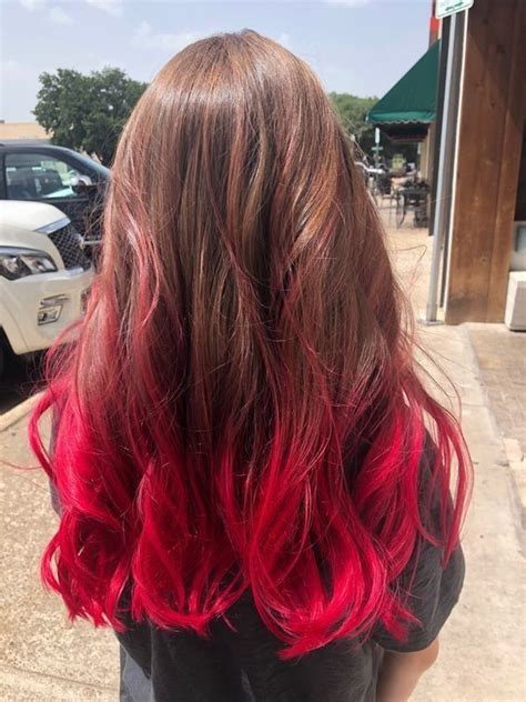 Pin by mirellaandradrdeoliveira09 on inspirações de cabelo Red ombre