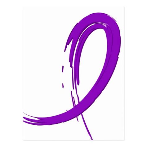 Alzheimer's Disease Purple Ribbon A4 | Zazzle