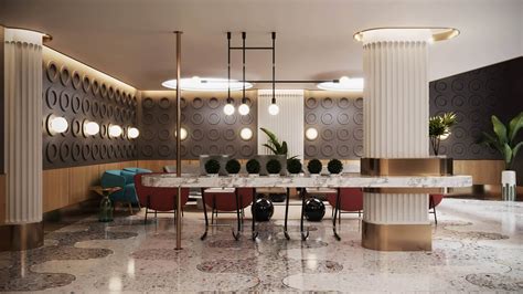 3d Hotel Hall Rendering For Design Presentation Ronen Bekerman 3d