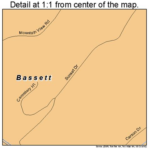 Bassett Virginia Street Map 5104872